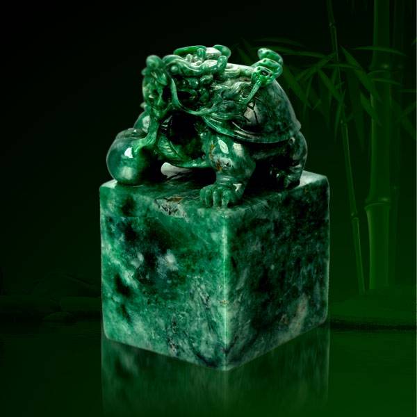 貔貅玉玺_翡翠把件_素玉翡翠_翡翠玉石_协隆珠宝官网