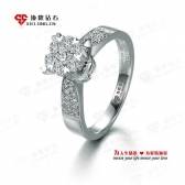 白18K金钻石女戒-仙女下凡