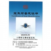 0.690克拉蓝宝石钻石戒指