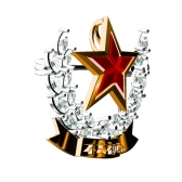 18K红宝钻石胸针吊坠两用款不忘初心