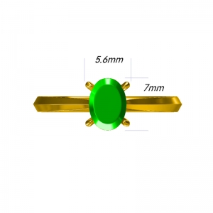 天然祖母绿戒指