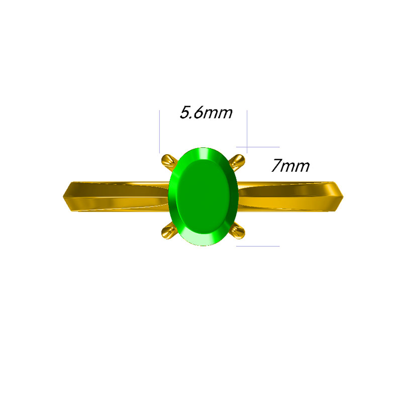 天然祖母绿戒指