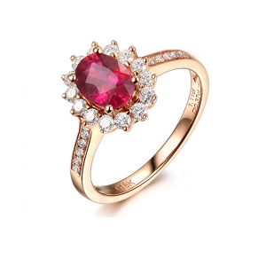 1.04克拉AIGS天然无烧鸽血红宝石钻戒