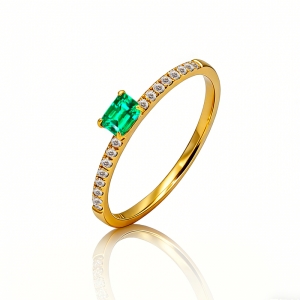 18K����ĸ����ʯ��ָ