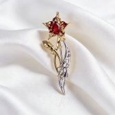 18K����Ȼ���պ챦��ʯ��׹ �������ÿ�