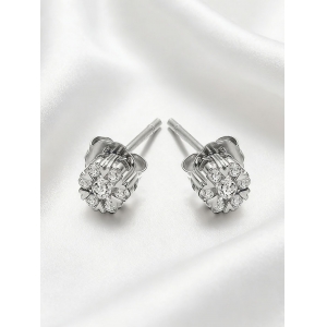 48分天然钻石耳钉