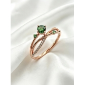 18K��ɳ������ʯ��ָ