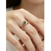 18K��ɳ������ʯ��ָ