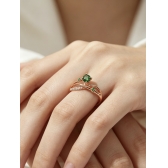 18K��ɳ������ʯ��ָ